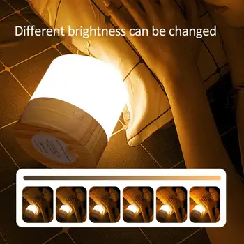 Lambalar Açık Kamp İçin Taşınabilir Dekorasyon Atmosfer Gece Lambası Dokunmatik Kısılabilir Lamba Usb Şarj Edilebilir Gece Lambası