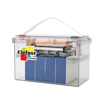 Elefast 12V 100Ah LiFePO4 Pil Paketi Lityum Demir Fosfat Piller Sınıf A Hücre Dahili 100A BMS Güneş Tekne