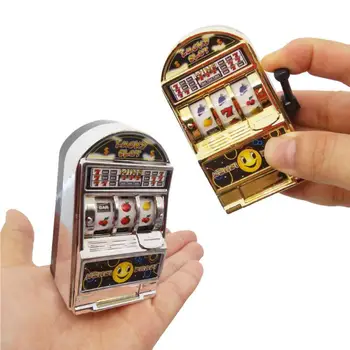 Jackpot oyun makinesi 5. 3x4x8. 4cm Yaratıcı Şanslı Şanslı Taşınabilir çocuk oyuncakları Aile Oyunu Seti Altın Komik doğum günü hediyesi Gümüş