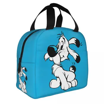 Asteriks Ve Oburiks Yalıtımlı Öğle Yemeği soğutucu çanta Çanta yemek kutusu Dogmatix Idefix Ideafix Oburix Köpek yemek kabı Tote Bento Kılıfı