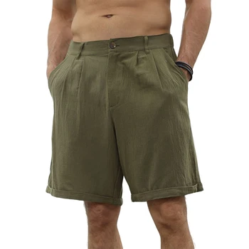 Erkek Yaz Rahat Şort Elastik Bel spor pantolonları Baggy Gevşek Pantolon açık alan sporları Plaj kısa pantolon Sweatshorts