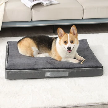 Köpek yatağı Bellek Köpük Pet Mat Sıcak Nefes Sonbahar ve Kış Su Geçirmez Mat Tam Çıkarılabilir rahat Yıkanabilir Köpek Aksesuarları