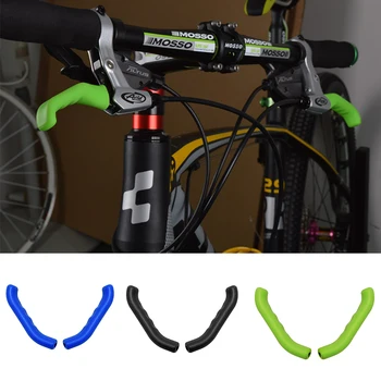 En ıyi Ürünler Kolları Bisiklet Bisiklet Fren kulp kılıfı Silikon MTB Sapları Skid Bisiklet Koruma bisiklet dişlisi Aksesuarları