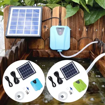 Pratik USB Dayanıklı Havalandırıcı Su Oksijen Pompası Gölet Tankı Güneş Enerjisi Oksijenatör hava pompası