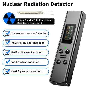 2023 Sıcak Geiger Sayacı Nükleer radyasyon dedektörü Kişisel Dozimetre X-ışını Γ-ışını Β-ışını Radyoaktivite Test Cihazı Mermer Dedektörü
