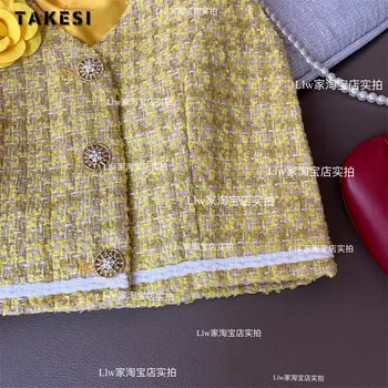 2023 Yaz Kore Rahat Tarzı Baggy Kolsuz Çiçek Yelek Ceket Kadınlar İçin Bahar Tek Göğüslü V Yaka Sarı Tank Ceket