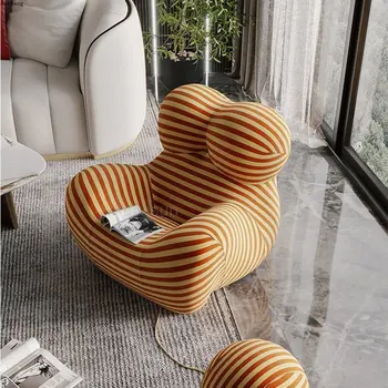 Modern Yaratıcı Sandalye Eğlence İskandinav Tembel Tek Kanepe Küçük Daire Oturma Odası Bekleme Koltuğu High-end Mobilya Bir