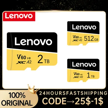 Orijinal Lenovo 1TB TF Mini SD Kart 256GB 512GB 128gb 64GB TF Hafıza Flash Kart Telefon / Bilgisayar / Kamera Dropshipping
