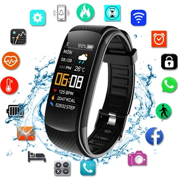 2023 Yeni Amazfit Smartwatch Erkekler İçin Kalp Hızı Monitörü Bilezik Su Geçirmez Saatler Huawei Xiaomi İçin Apple Akıllı izle kadınlar İçin