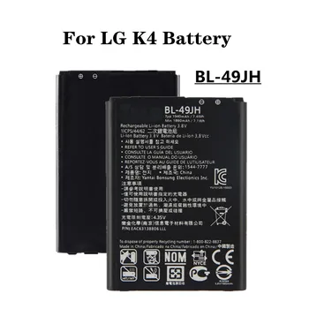 Yeni BL49JH BL - 49JH Pil İçin LG K4 / K4 LTE / K130E / K120E / K120 BL 49JH Cep Telefonu Pil Bateria + Takip Numarası