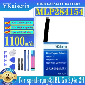 YKaiserin Pil MLP284154 1100mAh Hoparlör, mp3; JBL Go 2, Go 2H;MLP284154; 1ICP3 / 41 / 54 Batterij + Parça NO