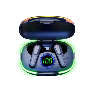 TWS P80 Fone Bluetooth 5.1 Kulaklık kablosuz kulaklıklar LED dijital ekran Gürültü önleyici mikrofonlu kulaklık Kulaklık