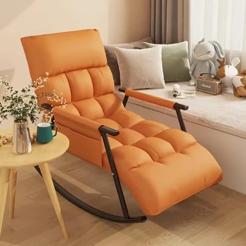 Sallanan sandalye Balkon Boş Sandalye Ev Öğle Yemeği Molası Kanepe Yetişkin Şezlong Katlanabilir Yatak Odası Recliner İskandinav Basit Tembel Sandalyeler