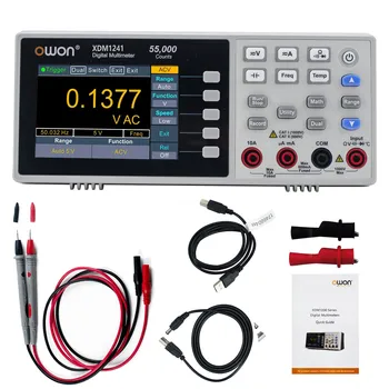 OWON XDM1241 Dijital Multimetre 55000 Sayımlar Taşınabilir Tezgah True RMS DC / AC Akım Gerilim USB Multimetro tester ölçer