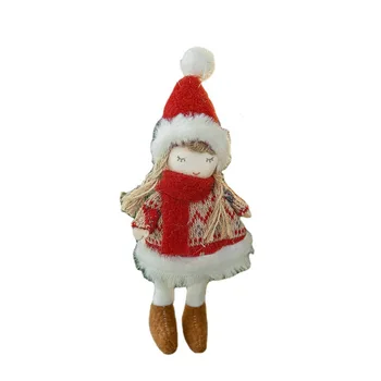 Yeni Noel süslemeleri küçük kolye peluş Noel Baba Geyik bebek Noel ağacı kolye
