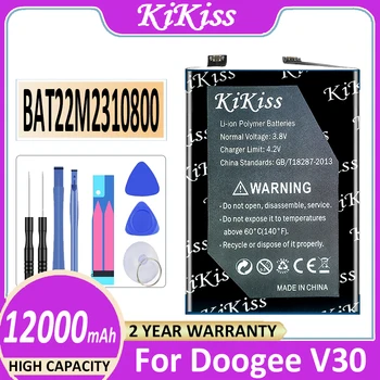 Orijinal KiKiss Pil BAT22M2310800 12000mAh Doogee V30 Bateria
