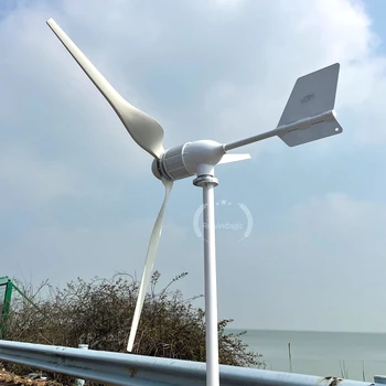 Yeni Yükseltme Sevk Lehçe Depo Daha Güçlü 10000W Yatay Rüzgar rüzgar türbini Jeneratör Fırıldak Ev Kullanımı Sistemi