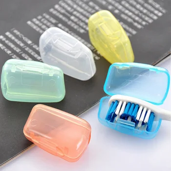 6 Adet / takım Taşınabilir Diş Fırçası Kapağı Tutucu Seyahat Yürüyüş Kamp Fırça Kapağı Durumda Sağlık Germproof Diş Fırçaları Koruyucu