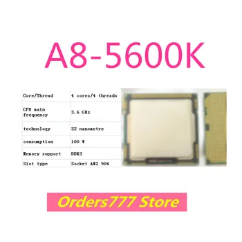 Yeni ithal orijinal A8-5600K 5600 K 5600 CPU 4 çekirdek 4 konu Soket AM3 3.6 GHz 100 W 32nm DDR3 R4 kalite güvencesi