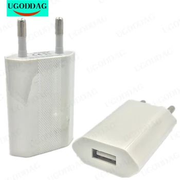 USB Duvar Şarj Cep Telefonu Şarj AB Tak Seyahat Ev AC Adaptörü iPhone 5 s 6 s 7 Artı Samsung S5 S6 S7