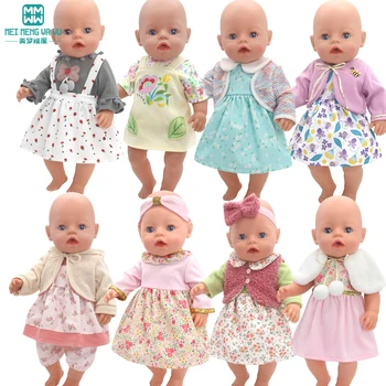 17-18 inç oyuncak bebek giysileri Moda Elbiseler, Kapşonlu tulum, hırka askısı etekler amerikan oyuncak bebek ve Yeni Doğan Oyuncaklar Kız hediyeler
