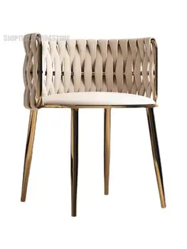 Makyaj koltuğu kırmızı Ins sandalye tabure soyunma sandalye tek eğlence tasarımcı ev arka nordic ışık lüks kanepe