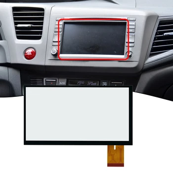 Honda için 9th Civic 2012-2015 Radyo Navigasyon Dokunmatik Ekran Cam Sayısallaştırıcı araç elektroniği Aksesuarları Head-up Ekran