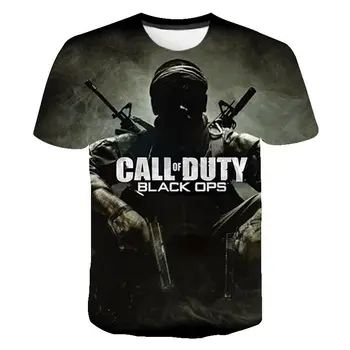 2023 Yeni Call Of Duty 3D Baskı T-shirt Erkek Kadın Yaz Rahat Yuvarlak Boyun Kısa Kollu Büyük Boy T Shirt Moda Harajuku Tops