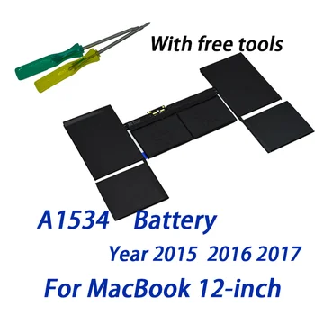 Orijinal Orijinal Pil için 2015 2016 2017 Dokunmatik Bar Macbook Retina İçin A1534 Pil A1527 A1705 Yedek Onarım