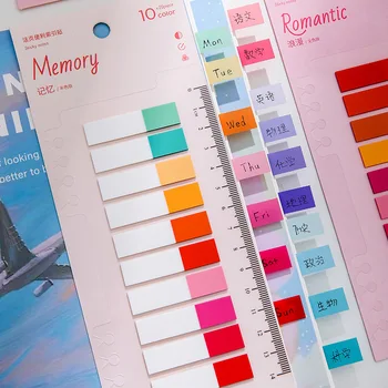 200 Yaprak Sevimli Şeker Renkli Çubuk İşaretleyiciler Kitap Sayfa Endeksi Yapışkan Notlar Bloknot Paster Çıkartmalar Ofis Okul Malzemeleri