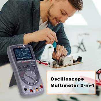 Evrensel Dijital Osiloskop 6000 Sayımlar True RMS Multimetre Analog Grafik İle Çok fonksiyonlu Direnç Frekans Diyot Test Cihazı