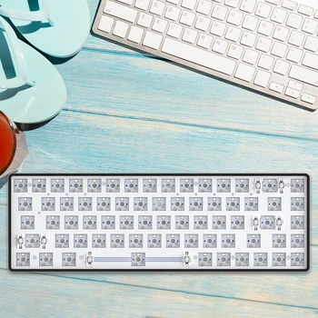 Kablosuz Mekanik Klavye Seti 3 Modları Oyun Klavye Seti Bluetooth Uyumlu Değiştirilebilir Pil PC Laptop için