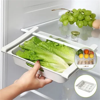 Mutfak düzenleyici Buzdolabı Yumurta Meyve saklama kutusu Çekmece Tipi Gıda Sebzelik Aksesuarları Buzdolabı Organizatör Raf
