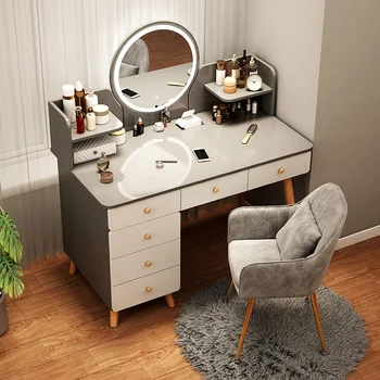 Tuvalet masası Çok Fonksiyonlu makyaj masası aynalı Sandalye Rahat Dolapları Oturma Odası Penteadeira yatak odası mobilyası