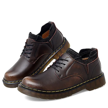 Erkek Yeni Rahat Zapatos De Hombre Hakiki Deri Sonbahar Kış Lüks Loafer'lar Takım Moda Çorap Ayakkabı Artı Size38-46