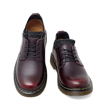 Erkek Yeni Rahat Zapatos De Hombre Hakiki Deri Sonbahar Kış Lüks Loafer'lar Takım Moda Çorap Ayakkabı Artı Size38-46