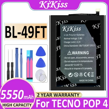 Pil BL-49FT 5550 mAh TECNO POP 4 POP4 Batteria + Ücretsiz Araçlar