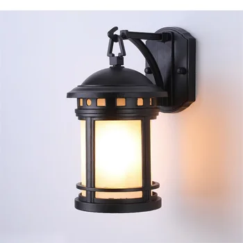 ·ULANİ açık Retro duvar lambası klasik aplikleri ışık su geçirmez IP65 ev sundurma Villa için LED