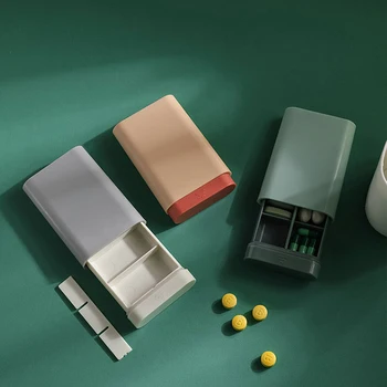 Iskandinav Tarzı Hap Kutusu Tablet Pillbox Dağıtıcı Tıp Olgu Taşınabilir Çekmece Dağıtım Organizatör Hap Tutucular Konteyner Sağlık