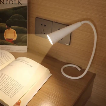LED Masa Üstü Okuma Lambası Esnek Boru Ayrılabilir Lamba USB Şarj Taşınabilir Masa Lambası Okuma Odası veya Yatak Odası için