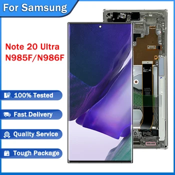 Samsung Galaxy Not için 20 Ultra N985 N985F N985F/DS lcd ekran dokunmatik ekran digitizer İçin Galaxy Not 20 Ultra 5G N986 N986B