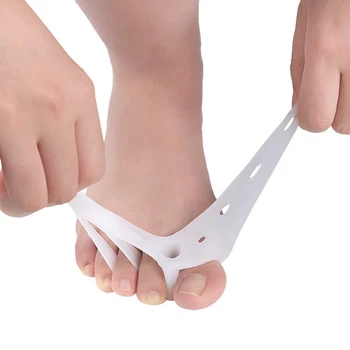 Çekiç ayak parmakları bunyon düzeltici için 4X kabartma düzleştirici ayak ayırıcı ortez
