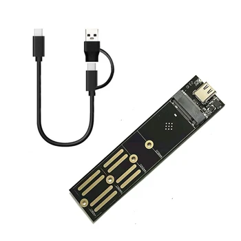 HDD Yükseltici Kart M2 Katı Hal Sürücü Adaptörü Nvme / Ngff Çift Protokolü USB 3.1 SATA Pcıe Harici Okuyucu Adaptör Kartı