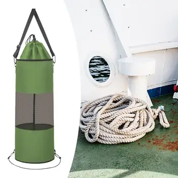 Tekne çöp torbası Çöp Tutucu Hafif Taşınabilir Tekne Depolama çöp konteyneri Kum Çubuğu için kamp römorku RV Tekne Aksesuarları
