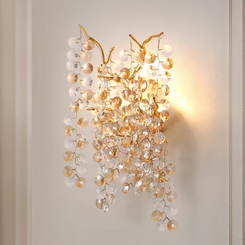 Işık lüks yatak odası duvar ışıkları bireysellik Modern gelişmiş duvar lambası kapalı banyo Arandela De Parede odası süslemeleri