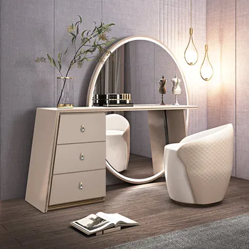 Yatak odası mobilyası, gelişmiş tuvalet masası, villa dresser, modern basit, hafif abartılı yaratıcı mobilya