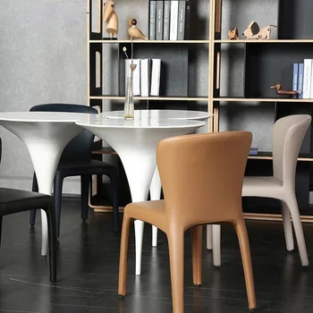 Relax Tasarımcı Sandalyeler Oturma Odası Taşınabilir Ergonomik Deri Oturma Odası Sandalyeleri Tembel Ofis Cadeira Gamer Ev Mobilyaları MQ50KT