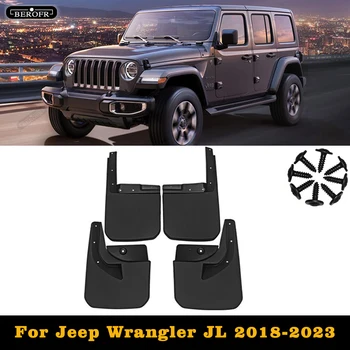 4x Jeep Wrangler JL 2008-2017 2019-2022 Çamur Sıçrama Sınıfı Çamurluklar Ön Arka Tekerlek Çamurluk Çamurluk Araba Aksesuarları