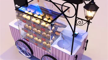 Yeni Tasarım Kek ve Tatlı Standları Gıda Sepeti dondurma otomatı Kiosk Özel Şeker Cupcakes Donuts Tatlılar Kek vitrin