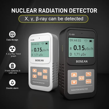 LCD RadiSafe Sayacı Nükleer radyasyon dedektörü X-ışını Beta Gama X Dedektörü Radyoaktivite Nükleer Atık Su Radyasyon Dozimetresi